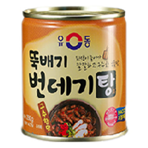 [ユドン]ポンデギ(さなぎ)スープ 缶詰(香ばしい味) 280g×24個/韓国食品/韓国食材/加工食品/保存食