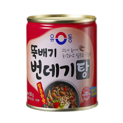 [ユドン]ポンデギ(さなぎ)スープ 缶詰(辛味) 280g×24個/韓国食品/韓国食材/加工食品/保存食