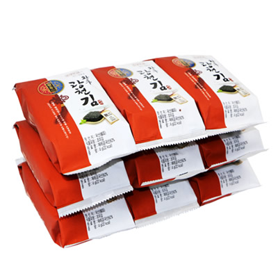 [朝陽食品]王后廣川海苔 9袋(36g)×10セット/韓国食品/韓国味付けのり/焼きのり