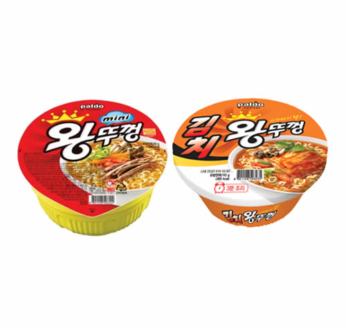 [Paldo]王カップラーメン(ワントゥッコン) オリジナル 18個/王カップラーメン キムチ味 18個 セット