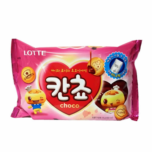 [ロッテ]カンチョ(チョコスナック) 216g × 12袋/韓国お菓子/韓国スナック/おやつ