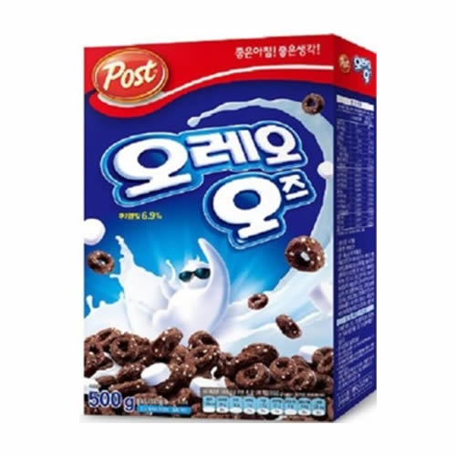 [東西食品Post]オレオ オズ500g×12箱/韓国お菓子/チョコシリアル/フレーク/朝食おやつ/ポスト