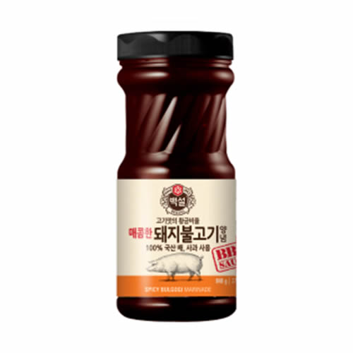 [CJ]白雪 やや辛い 豚プルゴギ タレ 840g/韓国食品/BBQソース/焼肉たれ/韓国調味料 