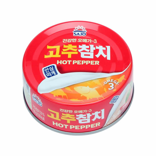 [SAJO]唐辛子・ツナ缶 85g×48個/韓国食品/保存食/マグロ缶詰