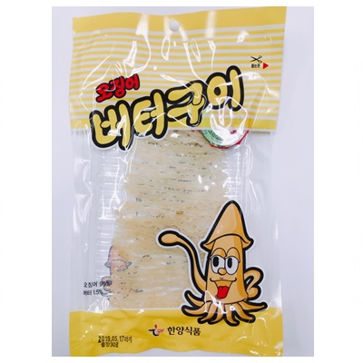 [漢陽食品]イカバター焼き(コチュジャン同梱) 30g × 15個/韓国食品/イカ焼き/イカスナック/おつまみ