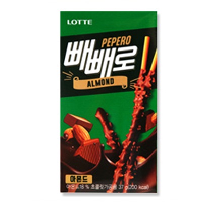 [ロッテ]ペペロ(アーモンド) 37g × 40袋/韓国お菓子/韓国スナック/ポッキー