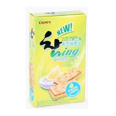 [クラウン]チャームingクラッカー(チーズレモン) 135g×16箱/韓国菓子/スイーツ