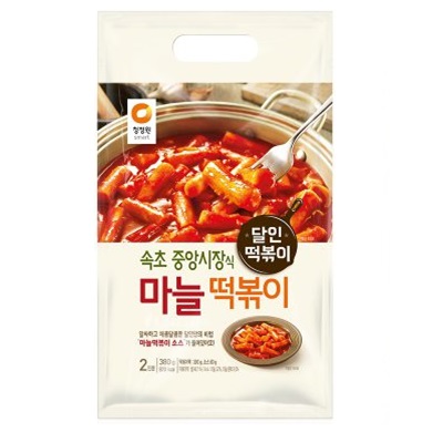 [清浄園]にんにくトッポッキ 380g×10個/韓国食品/レトルト/トッポギ