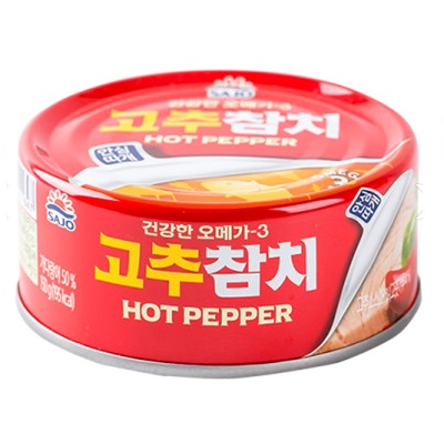 [SAJO]唐辛子・ツナ缶 150g×48個/韓国食品/保存食/マグロ缶詰