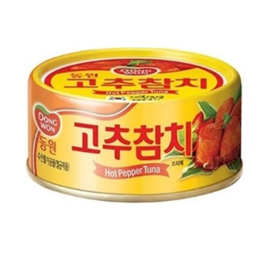 [東遠]唐辛子・ツナ缶 150g×48個/韓国食品/保存食/マグロ缶詰