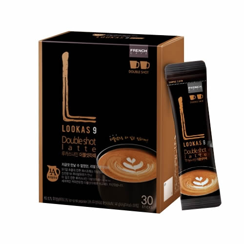 [ルーカスナイン]ダブルショットラテ(30本) 447g×4個/韓国食品/インスタントコーヒー/ラテコーヒー