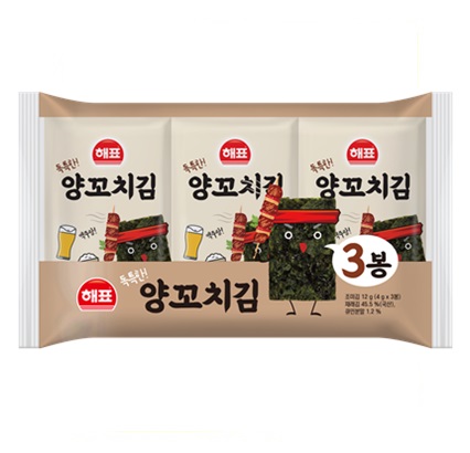 [ヘピョ]羊肉串味海苔3袋(12g)×24セット/韓国食品/韓国味付けのり/シーズニング海苔