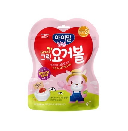 [フディス]ギリシャ·ヨーグルトボール(イチゴ味) 20g×10個/韓国お菓子/赤ちゃんのおやつ