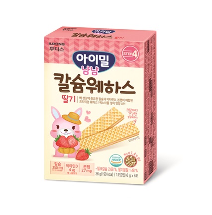 [フディス]カルシウム·ウェハース 36g×12個/韓国お菓子/赤ちゃんのおやつ