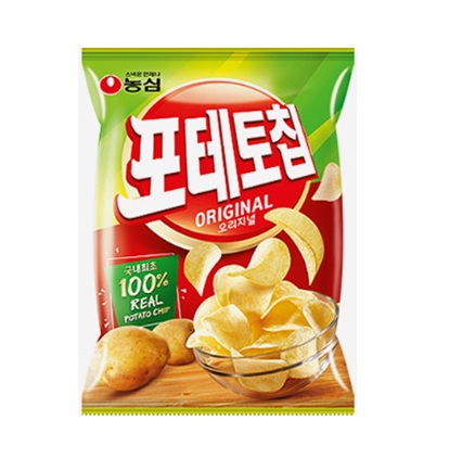 [農心]ポテトチップ オリジナル 60g × 20袋/韓国お菓子/韓国スナック/おやつ