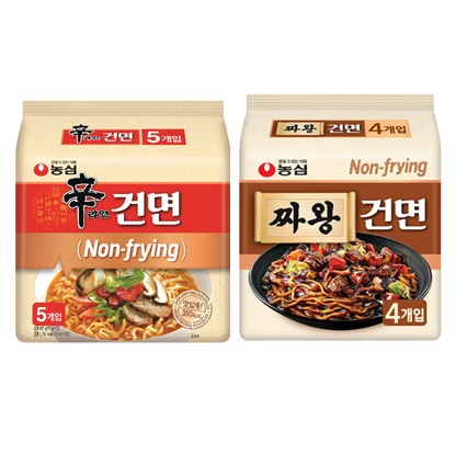 [農心]辛ラーメン乾麺 40袋/チャーワン・乾麵(ジャージャー麺) 32袋 セット