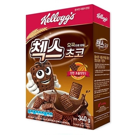 [ケロッグ]チェクス チョコ 340g×12箱/韓国お菓子/シリアル/フレーク/朝食おやつ