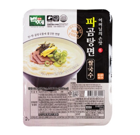 [百済]ネギコムタン麺お米ヌードル 93.5g×30個/韓国ラーメン/インスタントラーメン