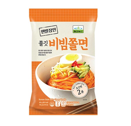 [七甲農産]ビビンチョル麺(2人前) 424g×10個/韓国食品/インスタント麺/乾麺