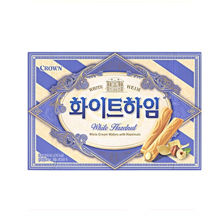 [クラウン]ホワイトハイム(クリーム) 47g × 18個/韓国お菓子/クッキー/おやつ