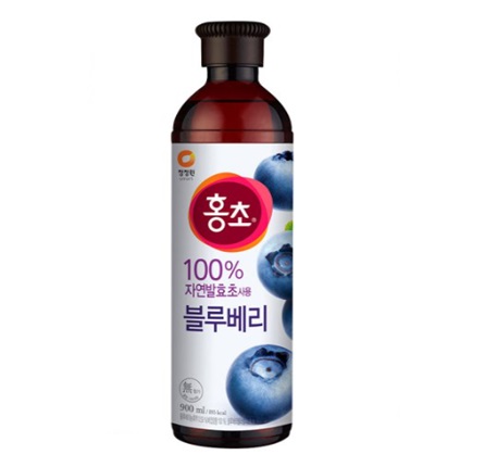 [清浄園]紅酢(ホンチョ) ブルーベリー 900ml/韓国食品/飲むお酢/果実酢/健康飲料
