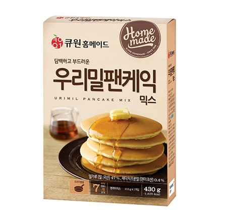 [Q1ホームメイド]韓国小麦パンケーキ·ミックス  430g×10個(215g x 2本入)/韓国食品/製菓製パン/パンケーキミックス/自家製ケーキ