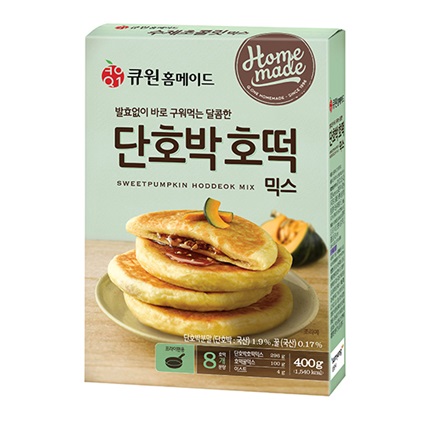 [Q1ホームメイド]かぼちゃホットク·ミックス 400g×10個/韓国食品/製菓製パン/パンケーキミックス/自家製ケーキ