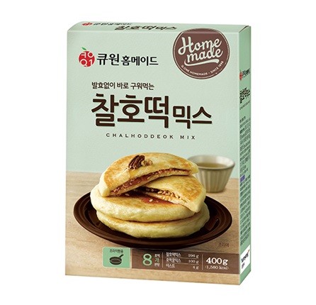 [Q1ホームメイド]もちホットク·ミックス 400g×10個/韓国食品/製菓製パン/パンケーキミックス/自家製ケーキ
