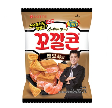 [ロッテ]コッカルコーン(メンボシャ味) 72g × 16袋/韓国お菓子/韓国スナック/おやつ/トウモロコシスナック