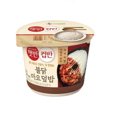 [CJ第一製糖]プルダック  マヨネーズ丼 219g×18袋/韓国食品/韓国ご飯/カップご飯/即席ご飯