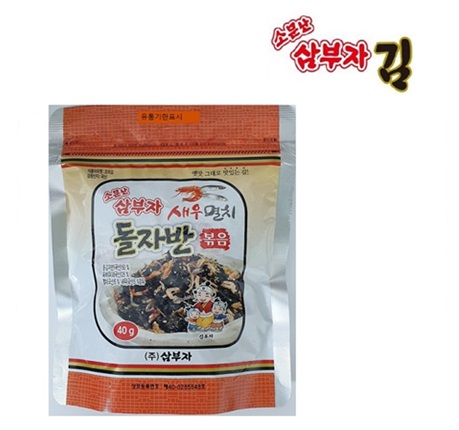 [韓国海苔]うわさのサンブジャ ふりかけ海苔(エビ・カタクチイワシ) 40g×30袋/韓国食品/韓国味付けのり/焼きのり