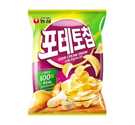 [農心]ポテトチップ オニオン 60g × 20袋/韓国お菓子/韓国スナック/おやつ