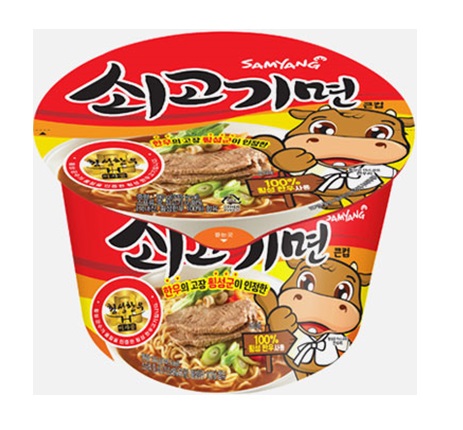 [三養]牛肉麺(大カップ) 80g×16個/韓国ラーメン/インスタントラーメン