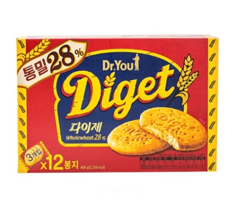 [Dr.You]ダイジェ(Diget) オリジナル 468g×10箱/韓国お菓子/韓国スナック/ビスケット