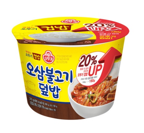[オットゥギ·カップ飯]イカ三枚肉プルコギ丼 310g×12個/韓国食品/保存食/即席ご飯