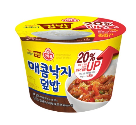 [オットゥギ·カップ飯]甘辛タコ丼 280g×12個/韓国食品/保存食/即席ご飯