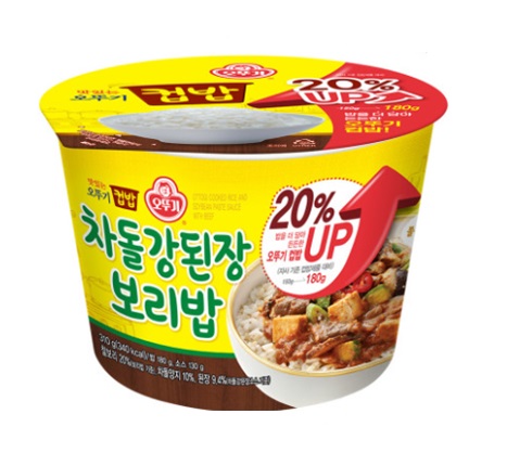 [オットゥギ·カップ飯]チャドル濃味噌麦ご飯 310g×12個/韓国食品/保存食/即席ご飯