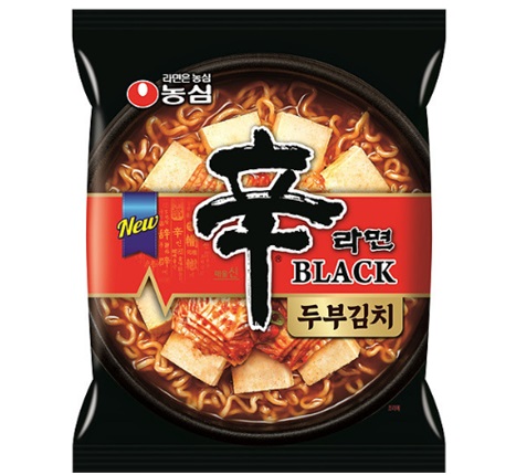 [農心]辛ラーメン ブラック 豆腐キムチ127g×32袋/韓国ラーメン/インスタントラーメン