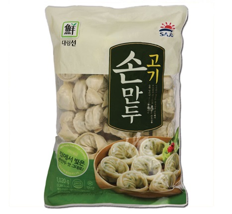 [SAJO]手作り肉餃子(冷凍) 1020g×10袋/韓国食品/韓国餃子/手軽食/おつまみ