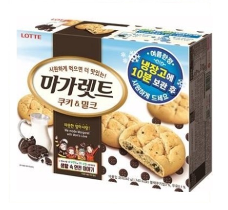 [ロッテ]マーガレット クッキーアンドミルク 342g×8個/韓国お菓子/バタークッキー/ビスケット
