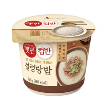 [CJ第一製糖]ソルロンタンご飯 253g×18袋/韓国食品/韓国ご飯/カップご飯/即席ご飯