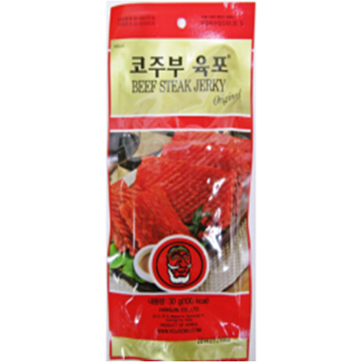 [コジュブ]ビーフジャーキー 30g×15袋/韓国食品/韓国肉脯/ジャーキー/おつまみ