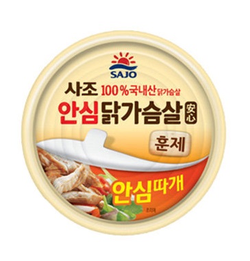 [SAJO]鶏胸肉缶詰(燻製) 90g×36個/韓国食品/保存食/サラダチキン